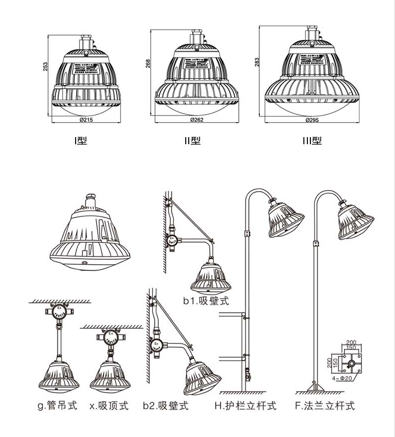 防爆灯安装方式